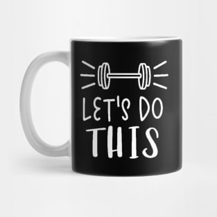 Let's Do It , Workout , Sport , Cute Gym, Gym Gift, Positive Sport, Motivational Mug